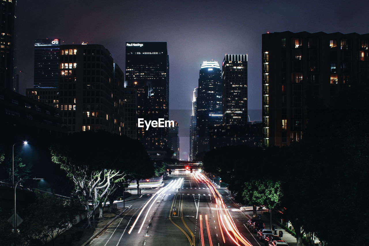 City street at night