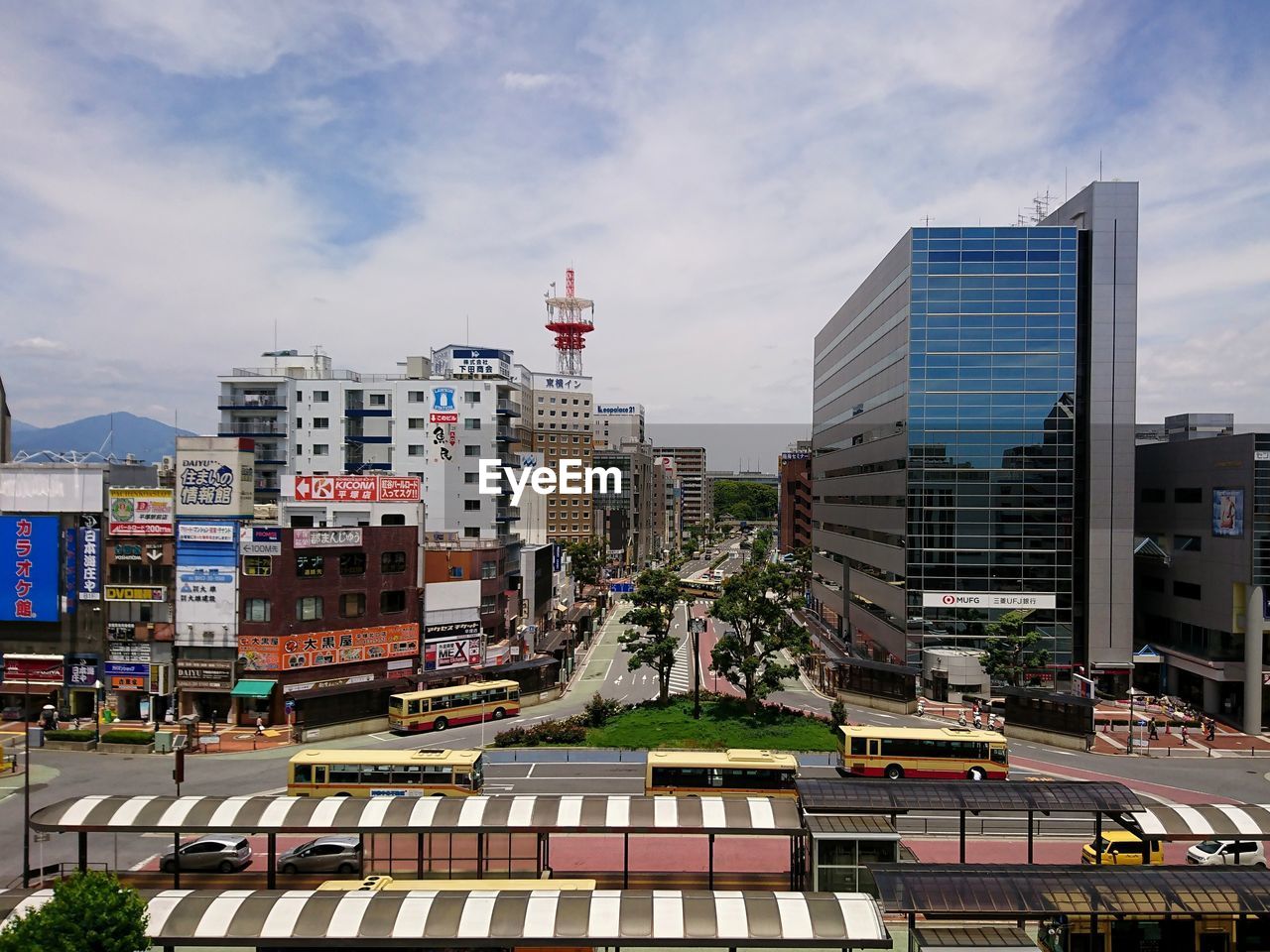 BUILDINGS AGAINST SKY