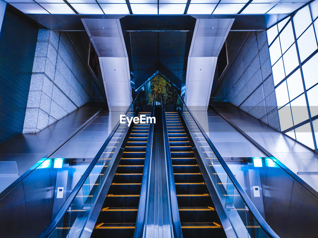 Escalator in subway