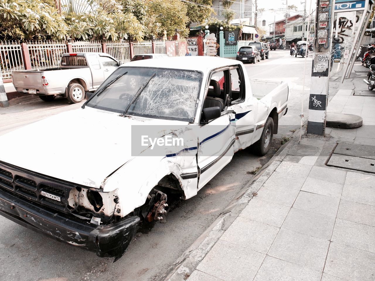 CARS PARKED ON ROAD