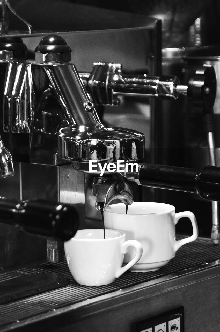 Close-up of coffee on table