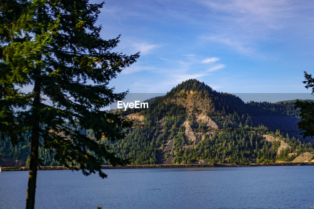 Scenic view of calm lake