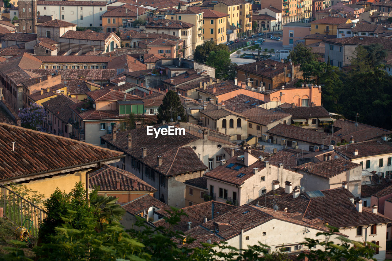 High angle view of cityscape