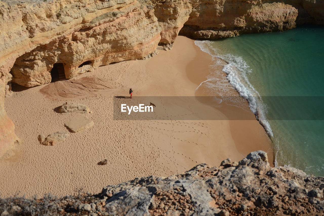 Aerial view of beach