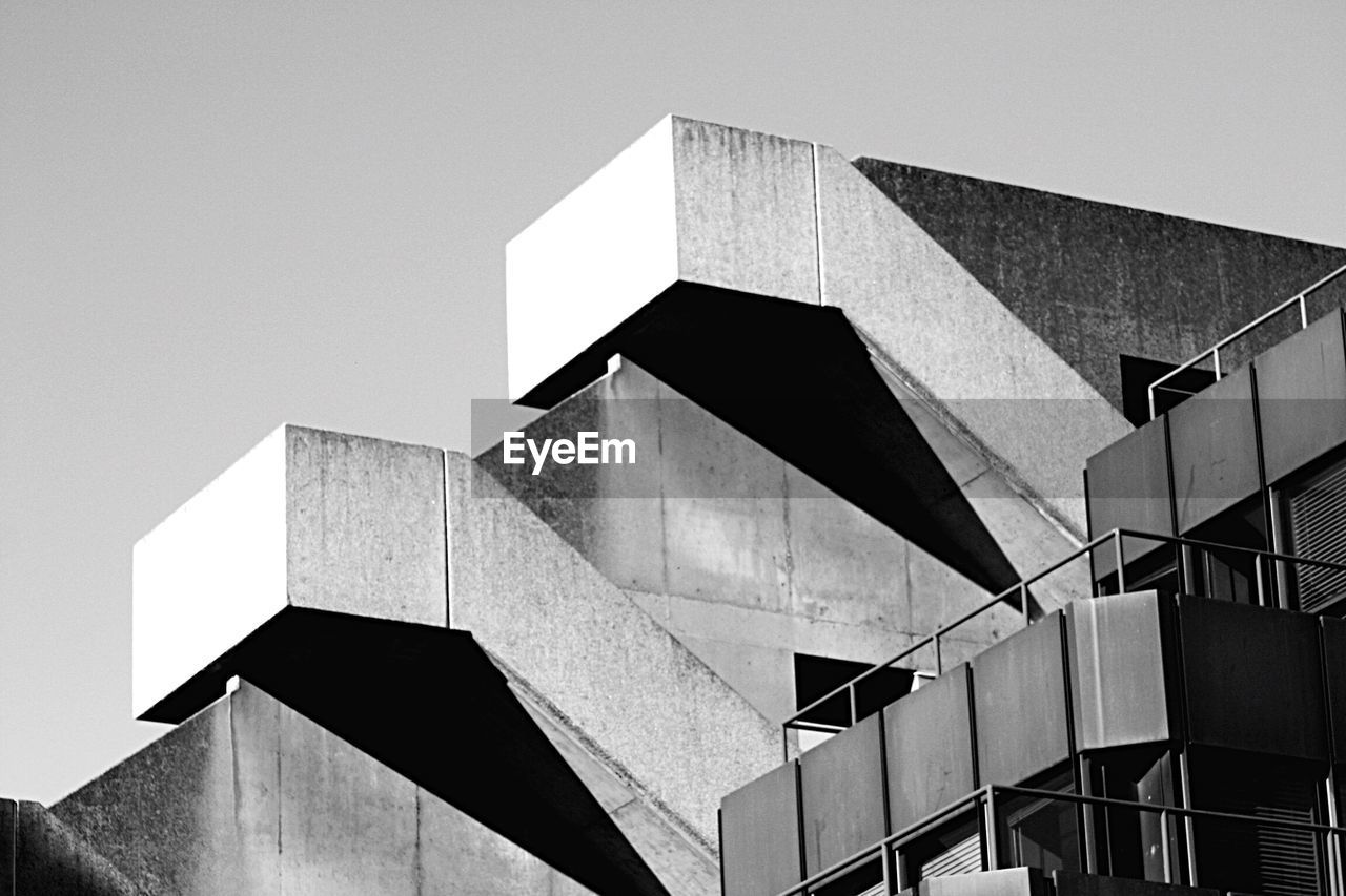 Exterior of building against clear sky