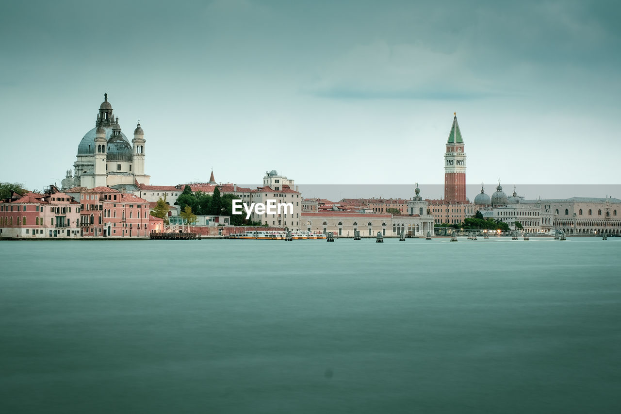 Venice in pastel tones in a cloudy day