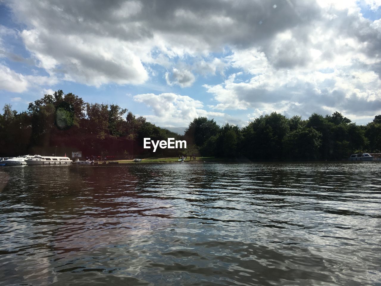 SCENIC VIEW OF RIVER AMIDST TREES AGAINST SKY