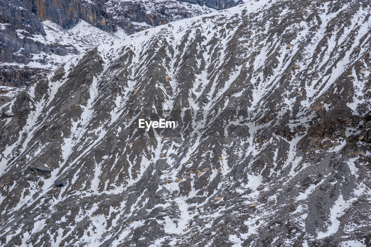 FULL FRAME SHOT OF SNOWCAPPED MOUNTAINS