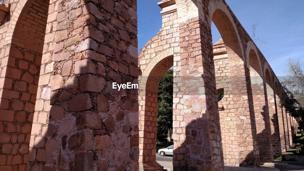 LOW ANGLE VIEW OF OLD RUIN