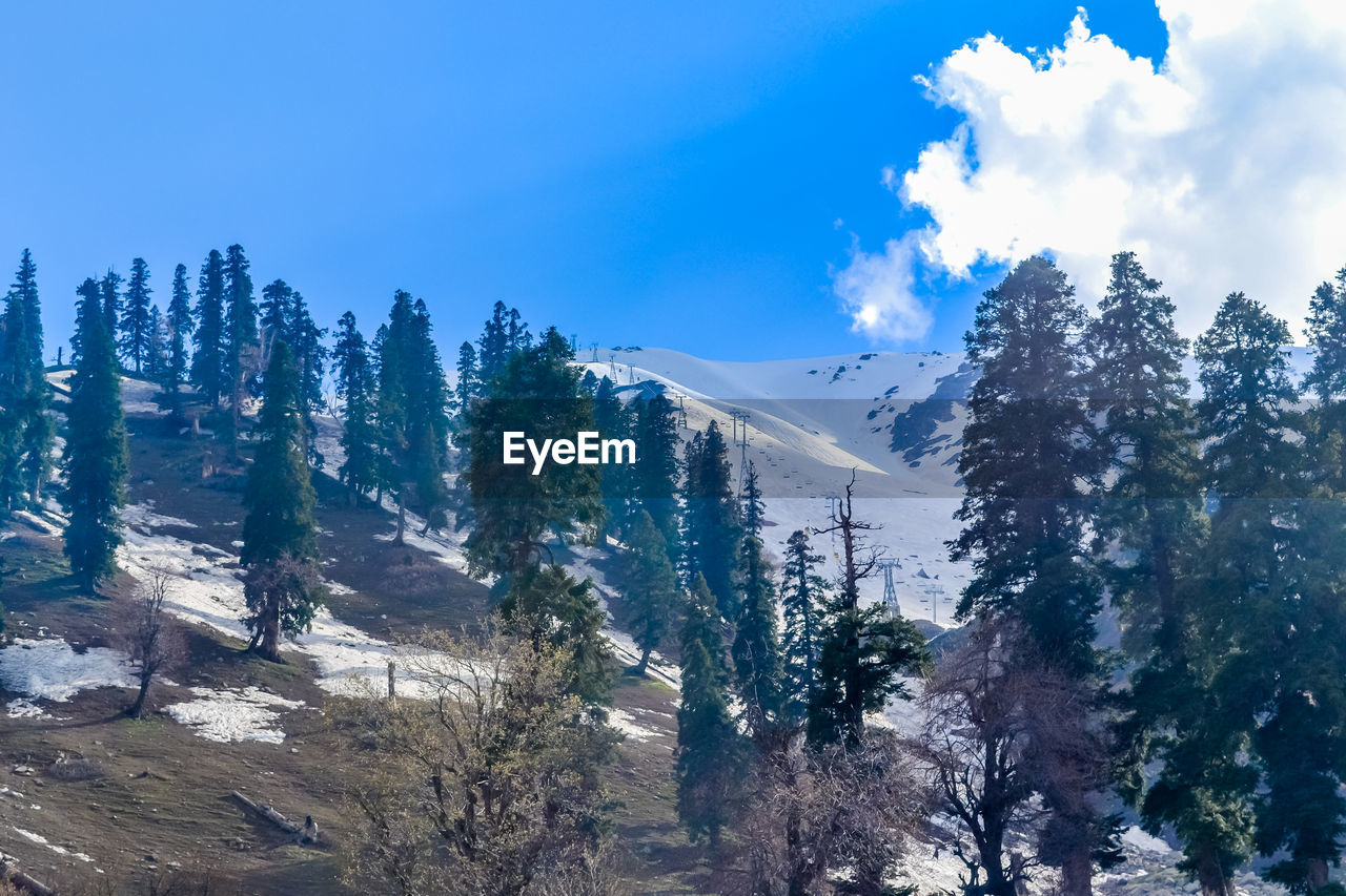 Scenic view of snowcapped mountains against sky stunning kashmir the 'paradise on earth