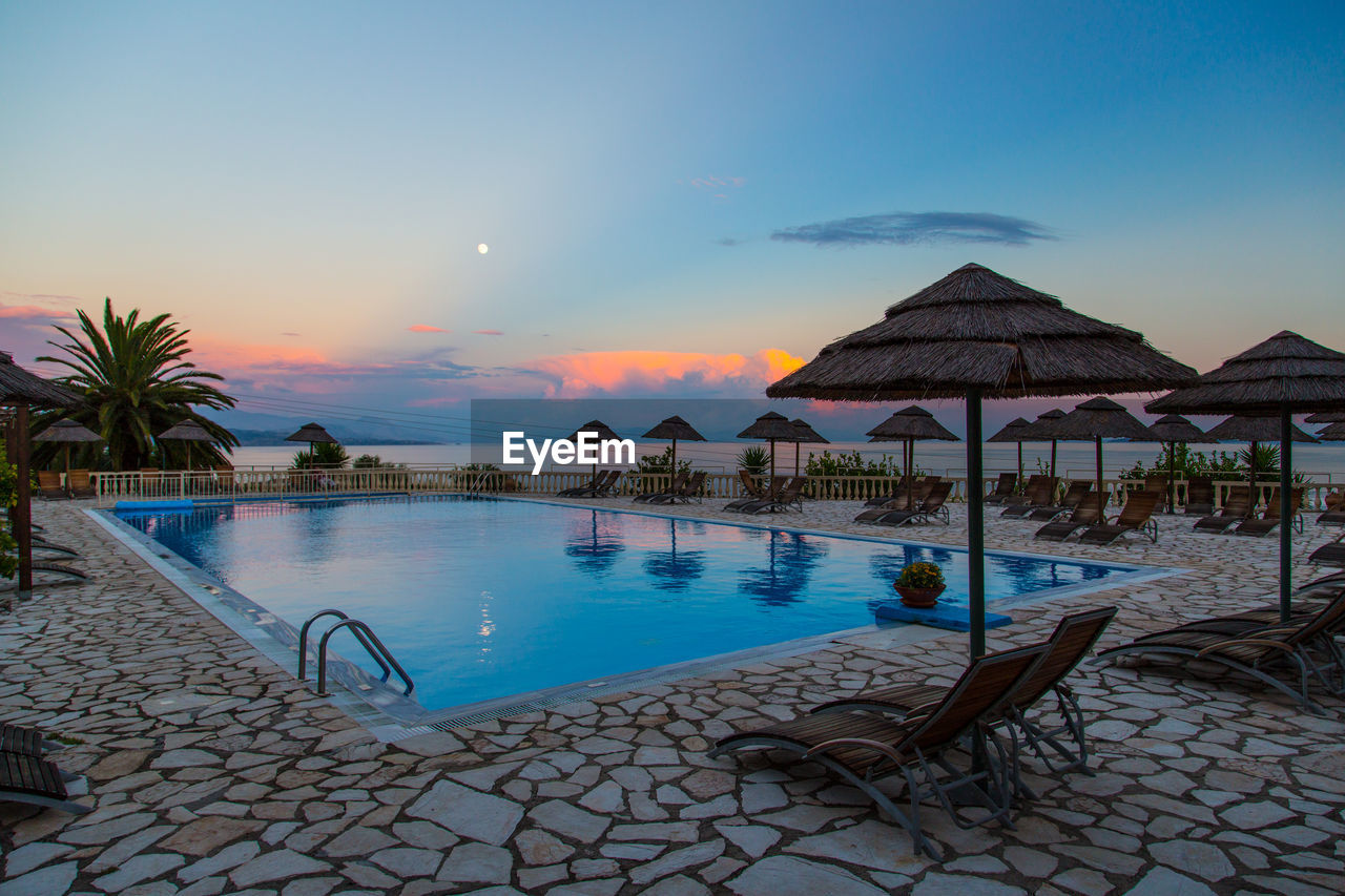 Swimming pool at a resort