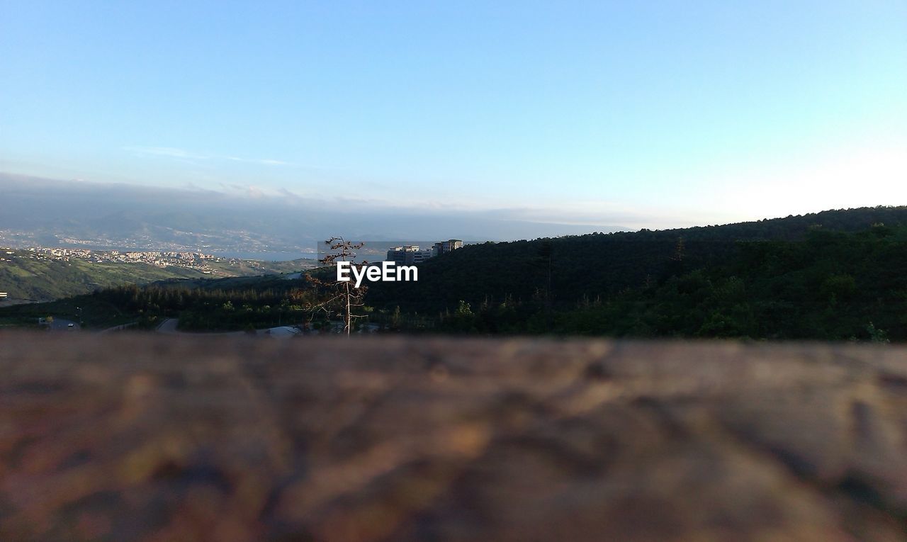 VIEW OF LANDSCAPE AGAINST CLEAR SKY