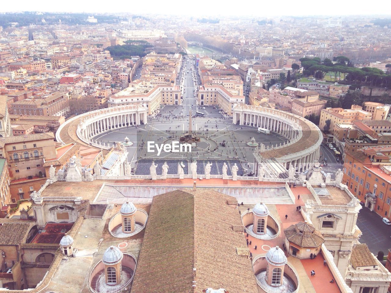 High angle view of st peters square