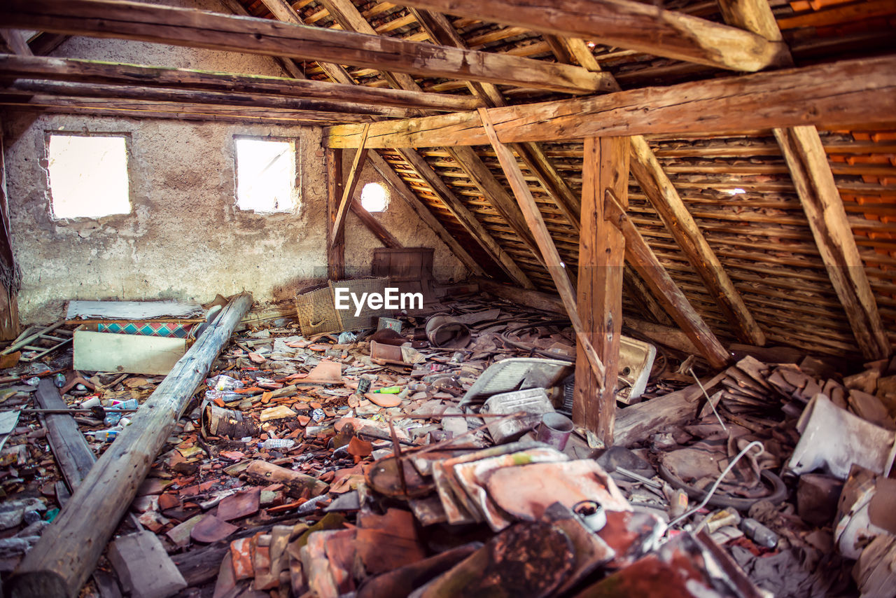 VIEW OF ABANDONED BUILDING