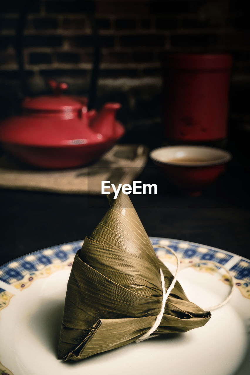 Zongzi is a delicacy that chinese people must eat during the dragon boat festival 