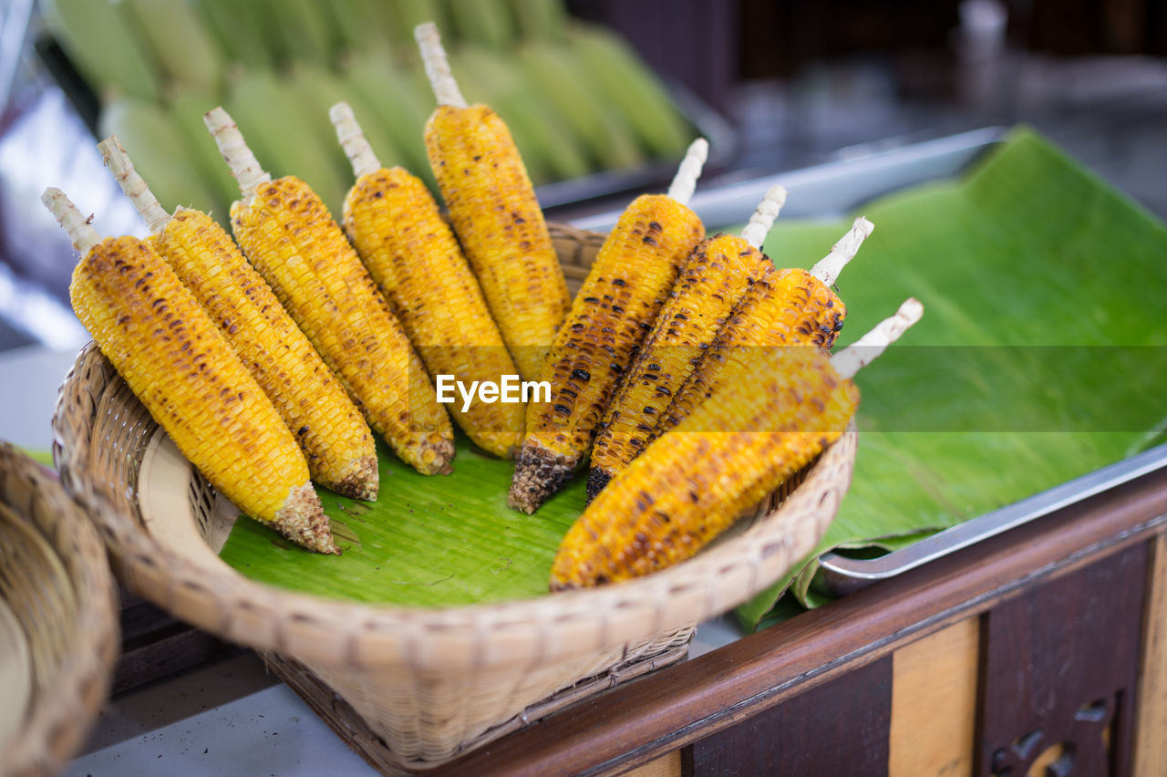 Close-up of corn on the cob