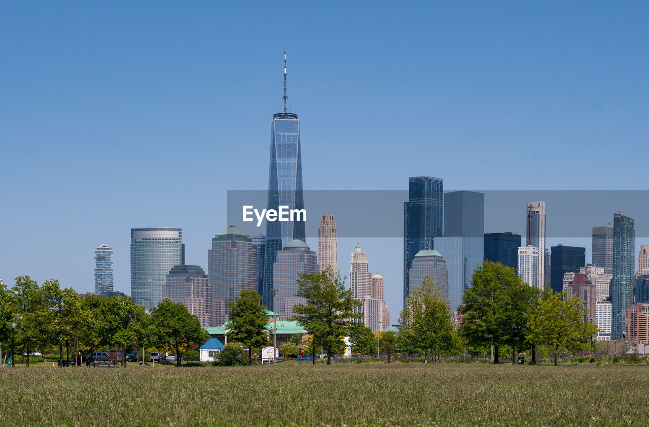 View of lower manhattan from liberty state park, jersey city