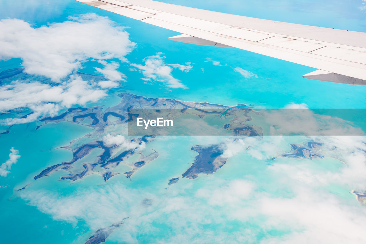 AERIAL VIEW OF CLOUDY SKY