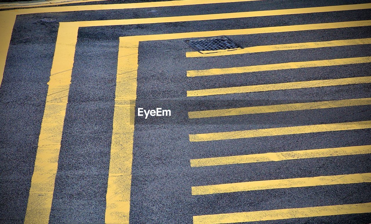 Full frame shot of multi colored footpath