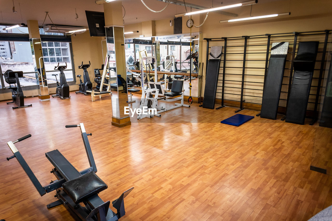 Interior of gym