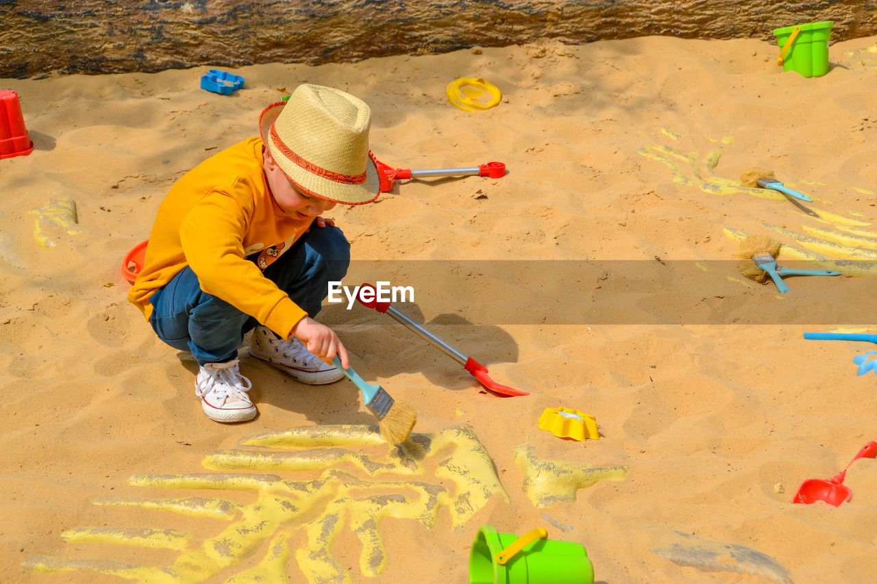 Good leisure for a child. teaching a child through play.