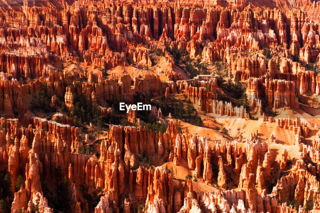 High angle view of bryce canyon