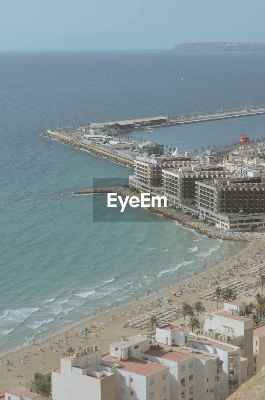 Views of the beach in alicante, spain. summer europe travel photography