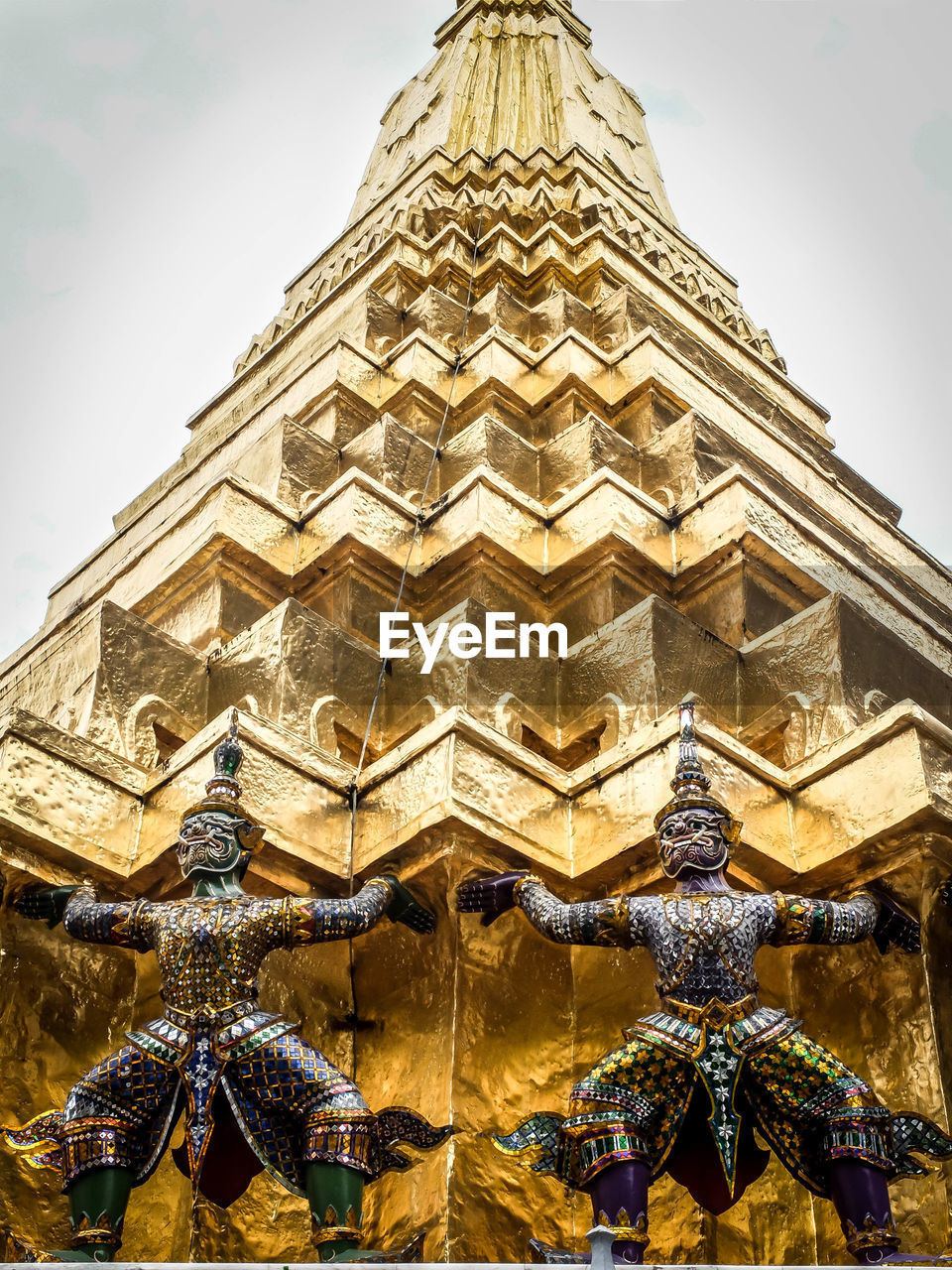 LOW ANGLE VIEW OF TEMPLE WITH SKY IN BACKGROUND