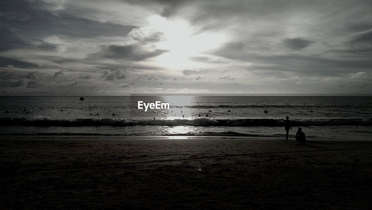 Cloudy sky over sea