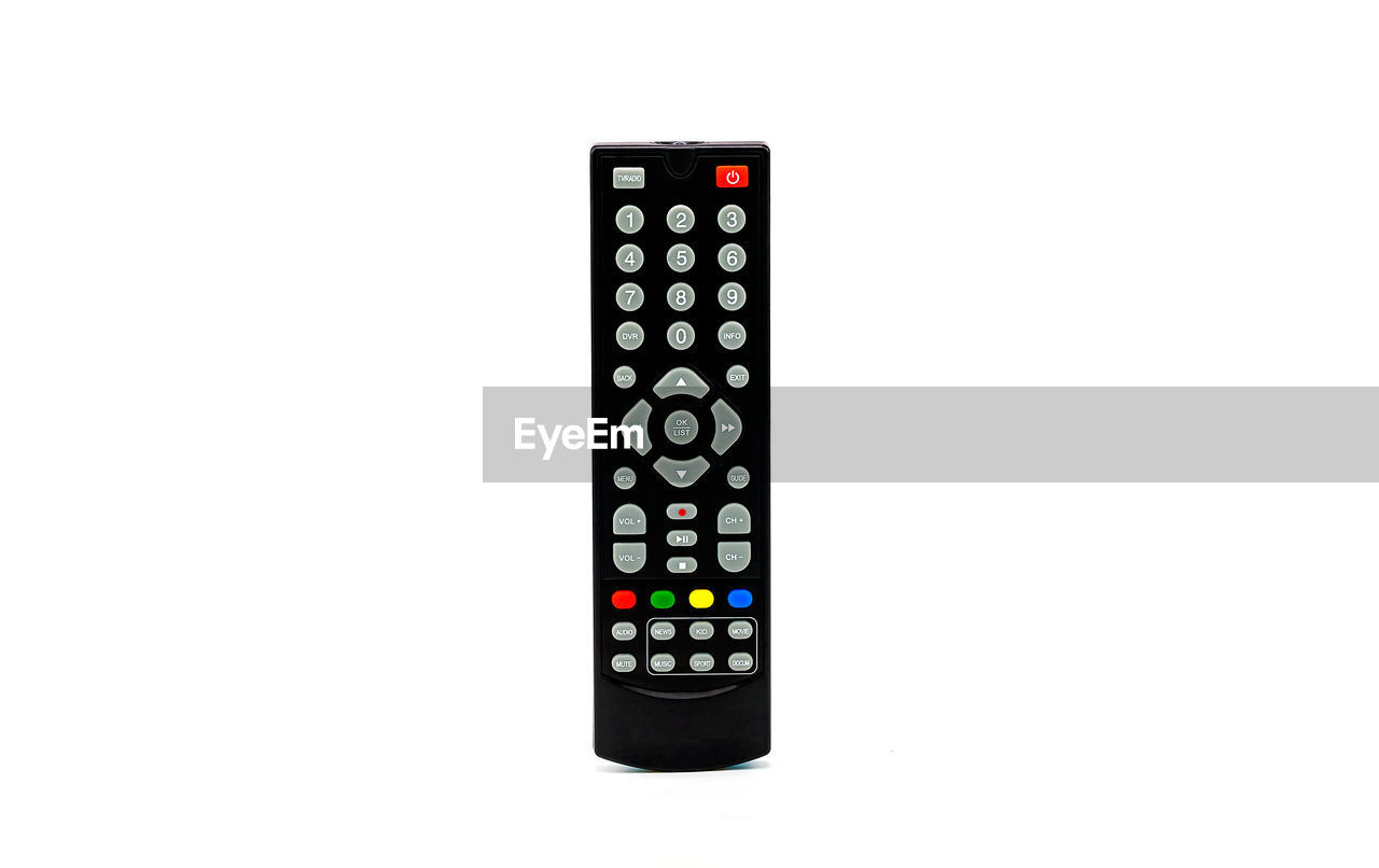 Remote against white background