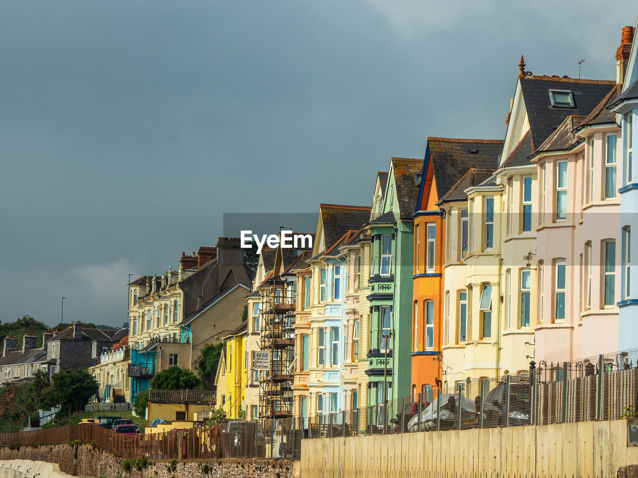 House by the rail line and sea