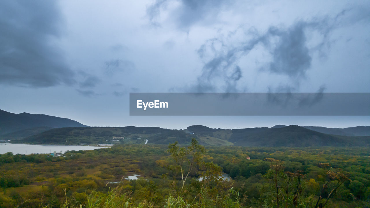 Scenic view of landscape against sky