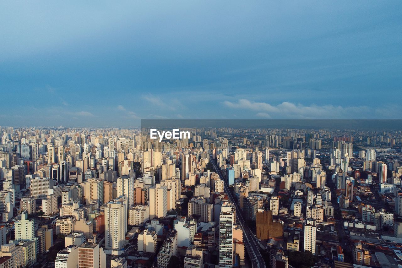 Aerial view of downtown of são paulo, brazil