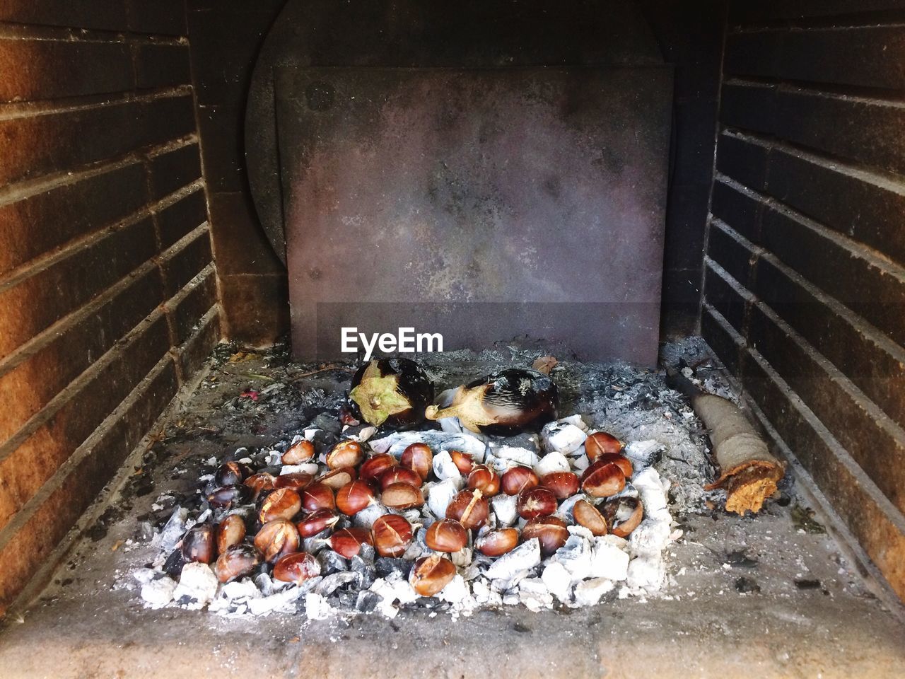 Chestnuts in oven