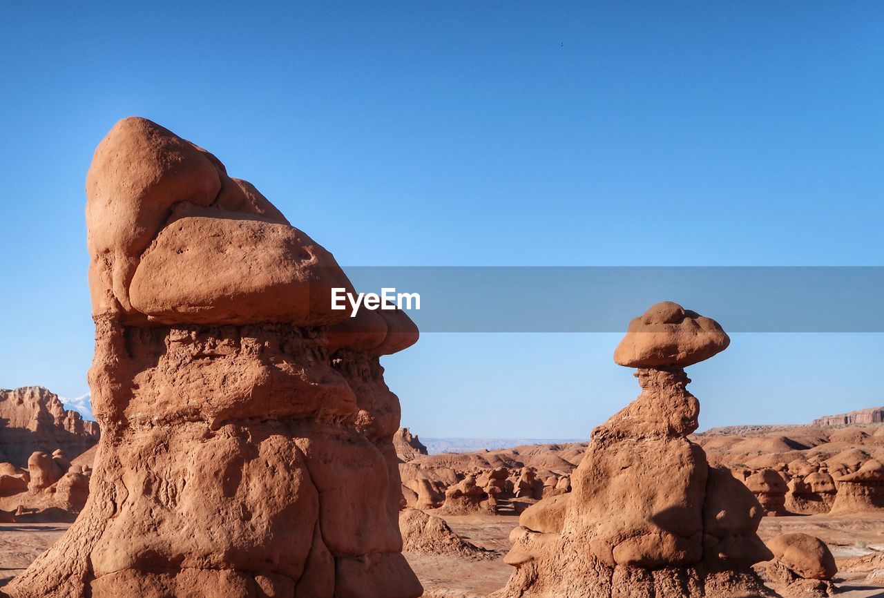 Rock formations against sky