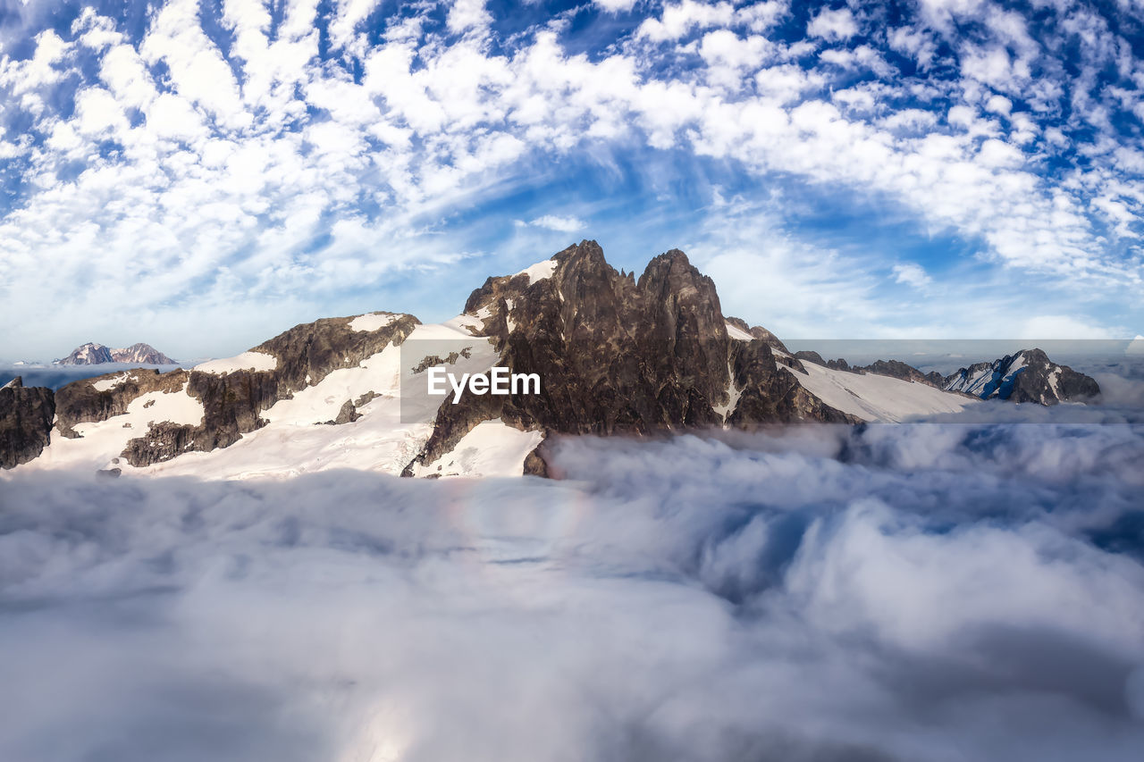 ROCK FORMATIONS AGAINST SKY