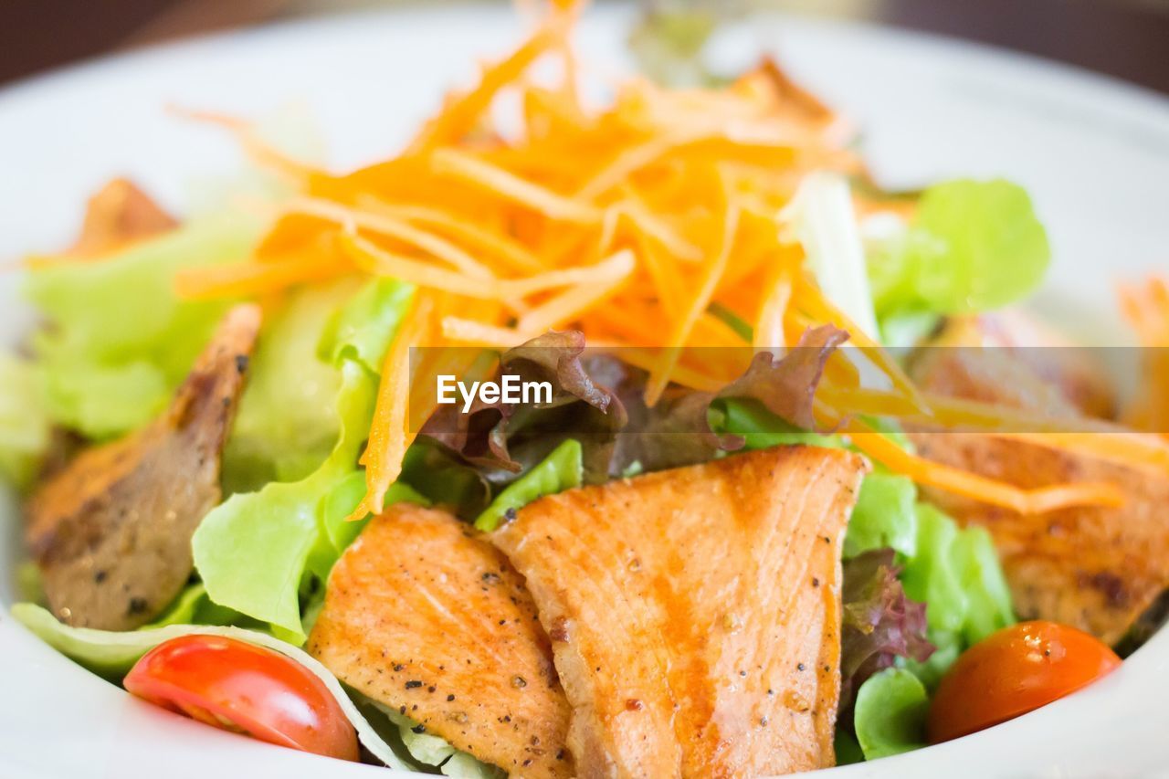 CLOSE-UP OF MEAL SERVED ON PLATE