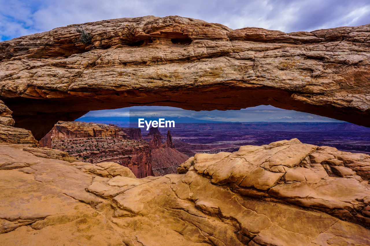 View of rock formations