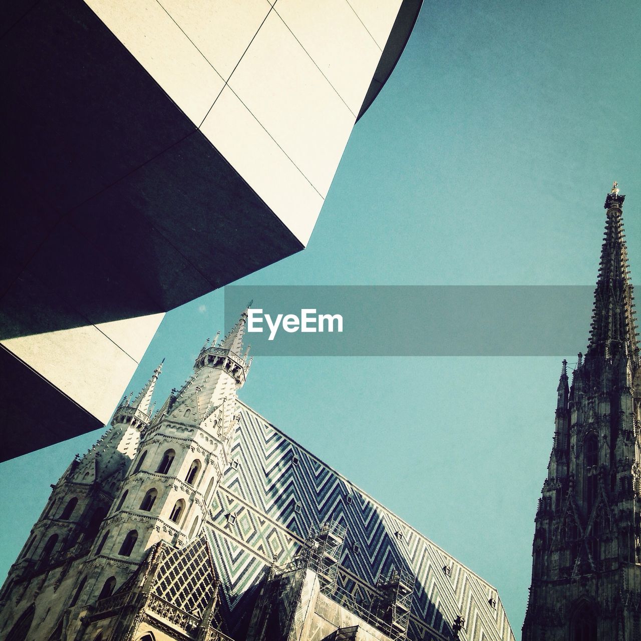 Low angle view of st stephen cathedral against sky