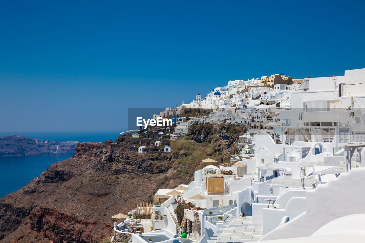 The beautiful village of imerovigli at santorini island