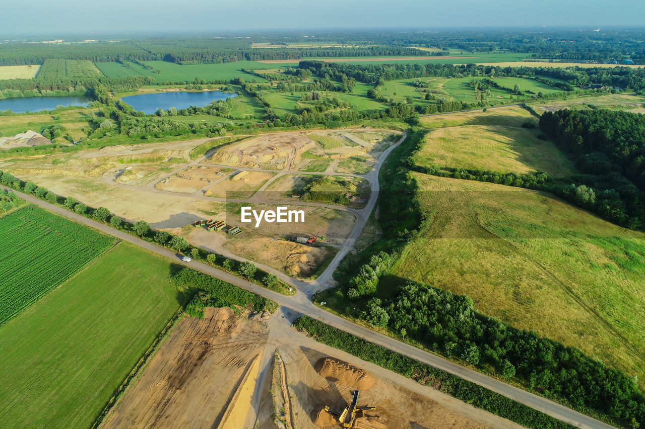 HIGH ANGLE VIEW OF LAND