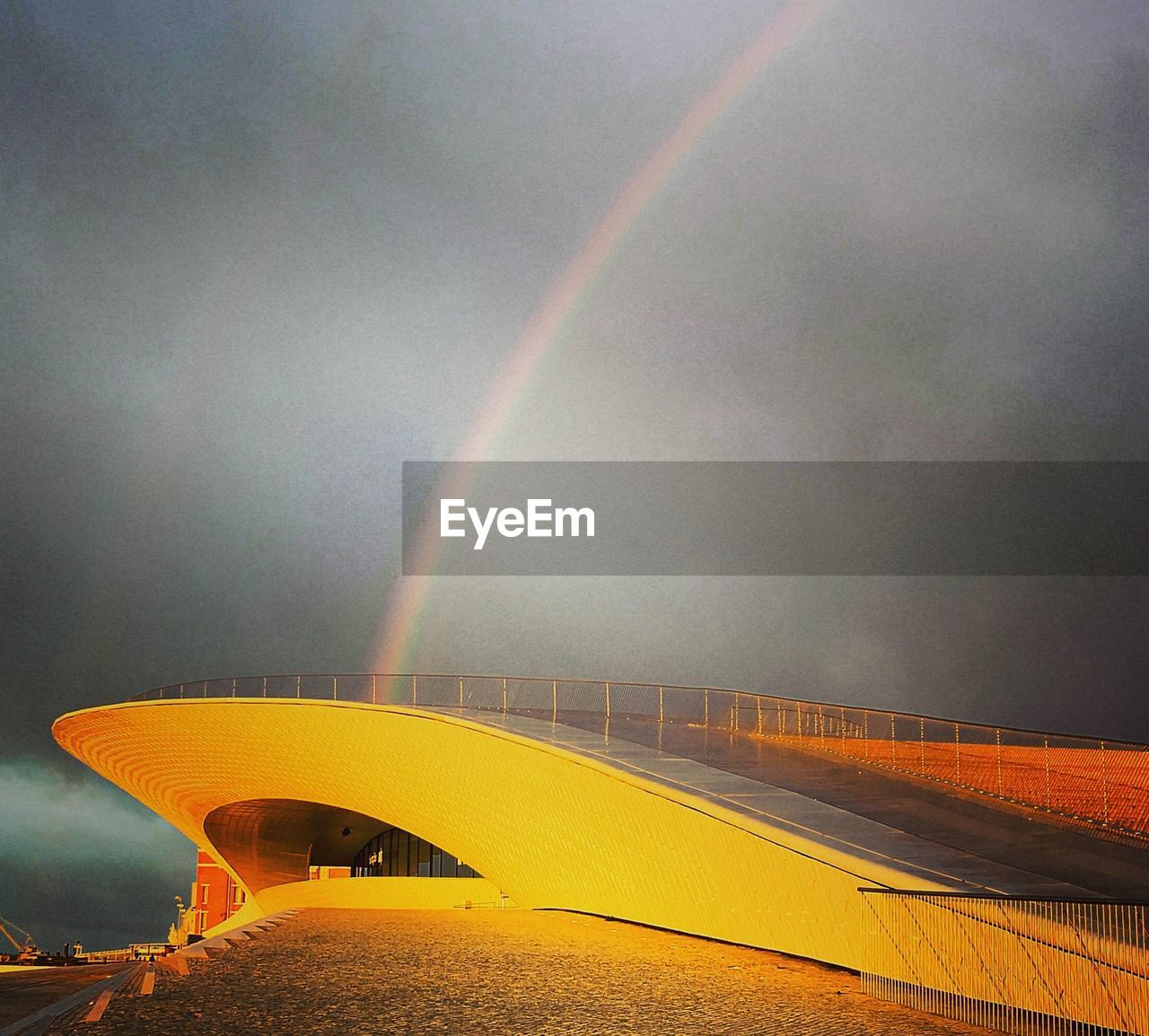 RAINBOW BRIDGE AGAINST SKY