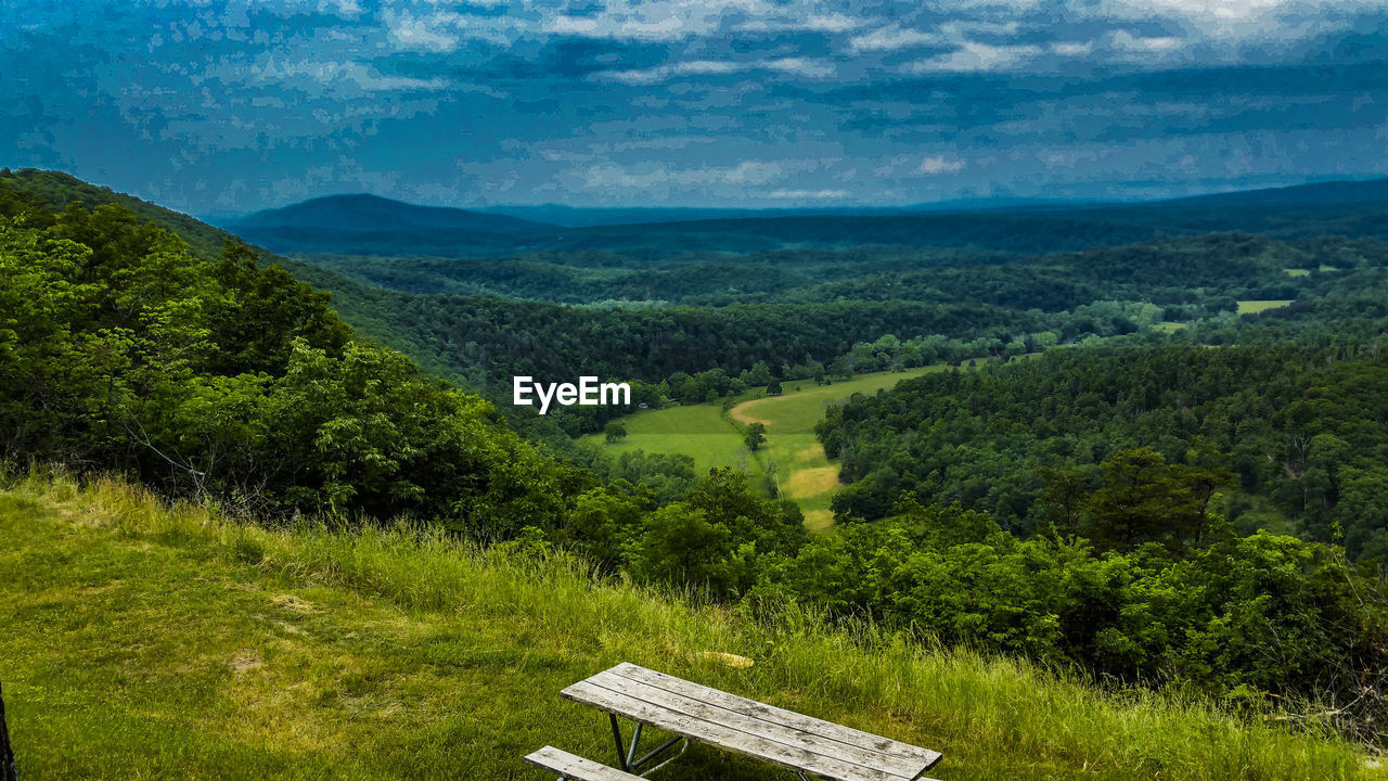 SCENIC VIEW OF LANDSCAPE AGAINST CLOUDY SKY