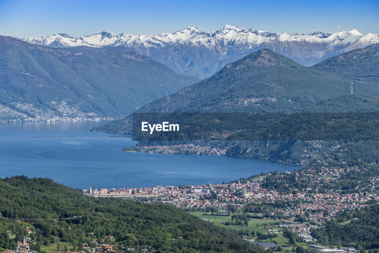 Scenic view mountains against sky