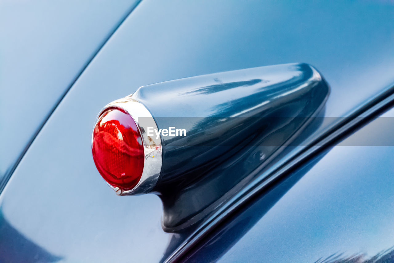 Close-up of vintage car tail light