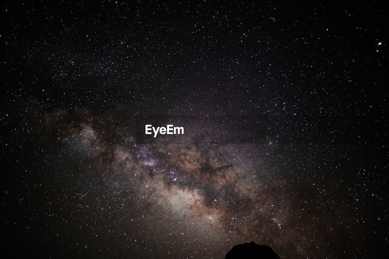 Full frame shot of star field sky at night