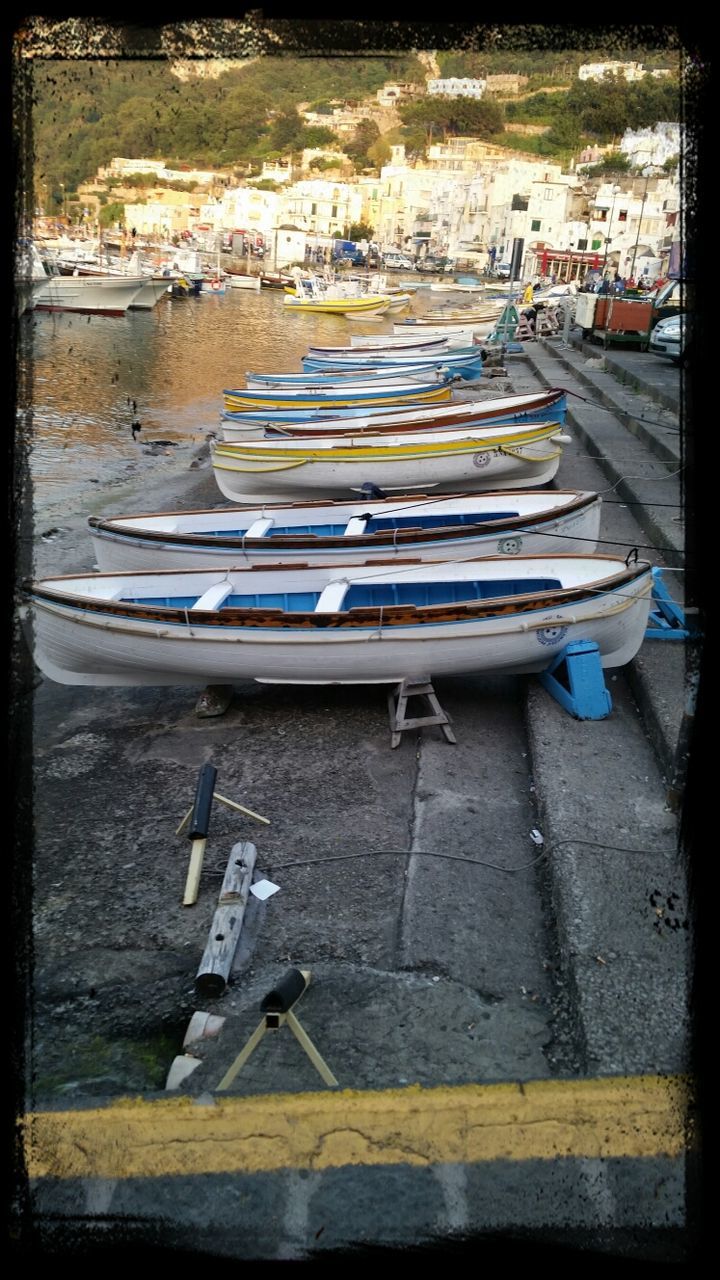 nautical vessel, transportation, mode of transport, moored, outdoors, no people, day, harbor, city, water, architecture