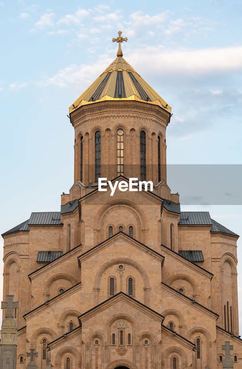 low angle view of historic building against sky