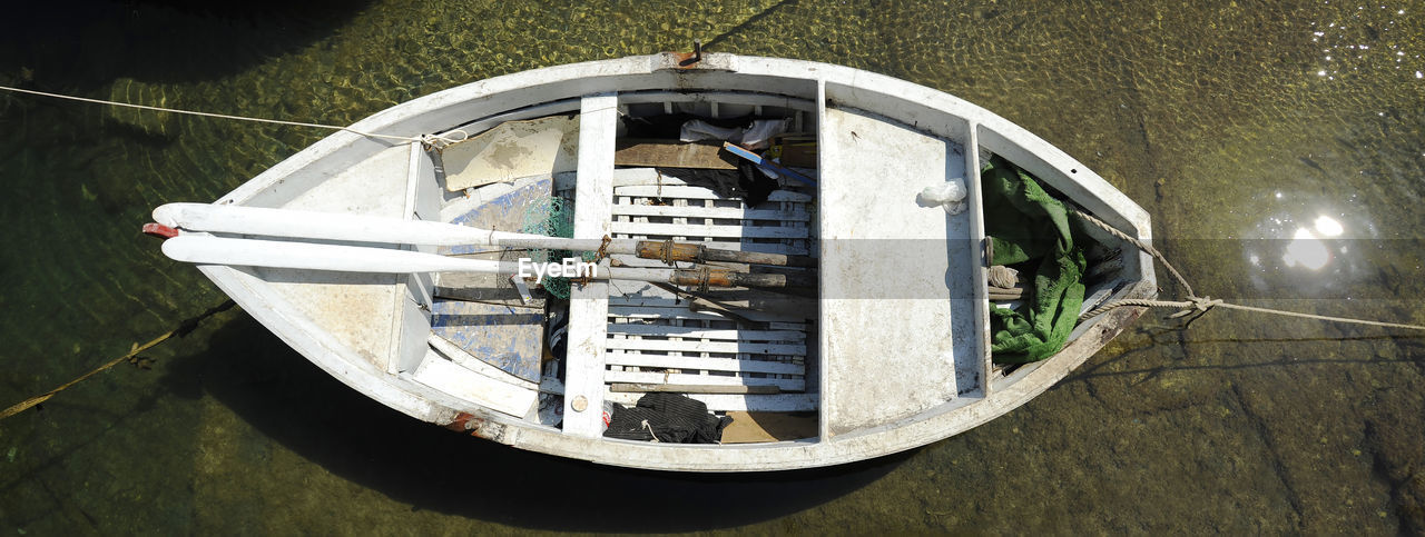 high angle view of ship