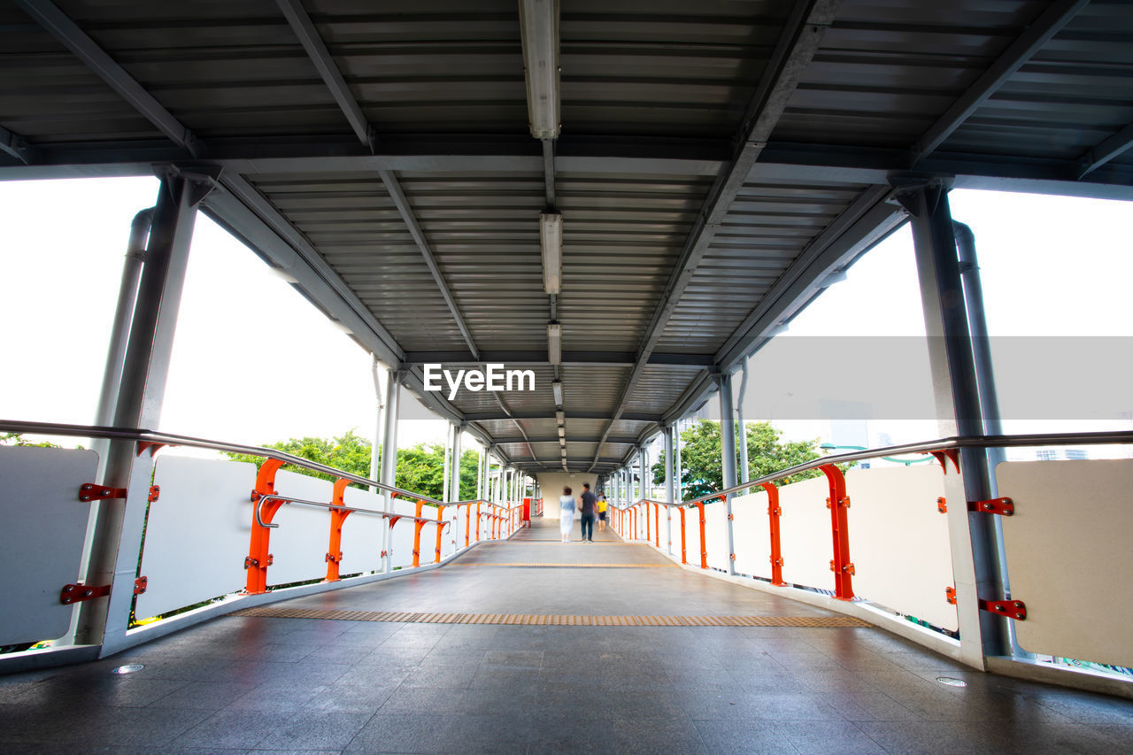 View of empty bridge